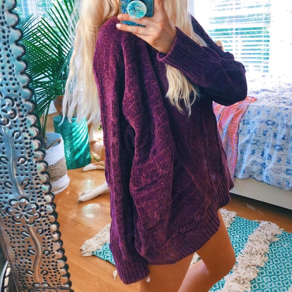Sweaters - Plum Aezel Chenille Knit 🌿